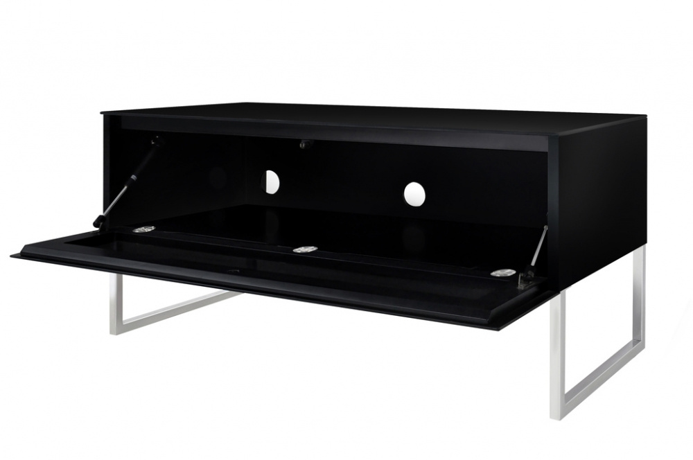 Norstone Khalm, TV-/Media-Rack in Klavierlackschwarz