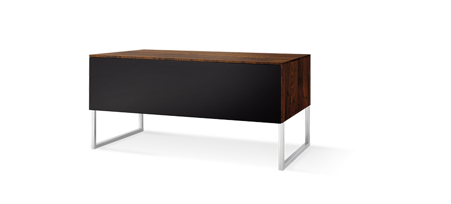 Norstone Khalm, TV-/Media-Rack mit echtem Walnussfurnier