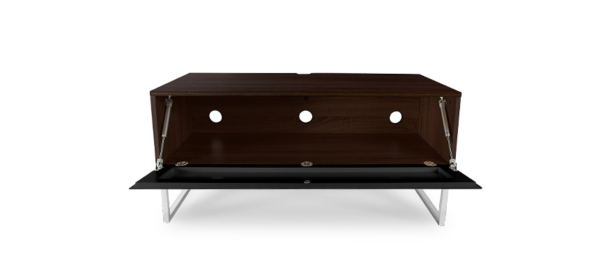 Norstone Khalm, TV-/Media-Rack mit echtem Walnussfurnier