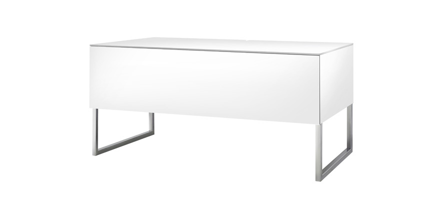 Norstone Khalm, TV-/Media-Rack in Klavierweiß