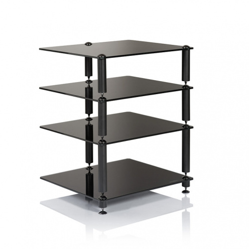 Norstone Bergen 2 mattschwarz, HiFi-Rack