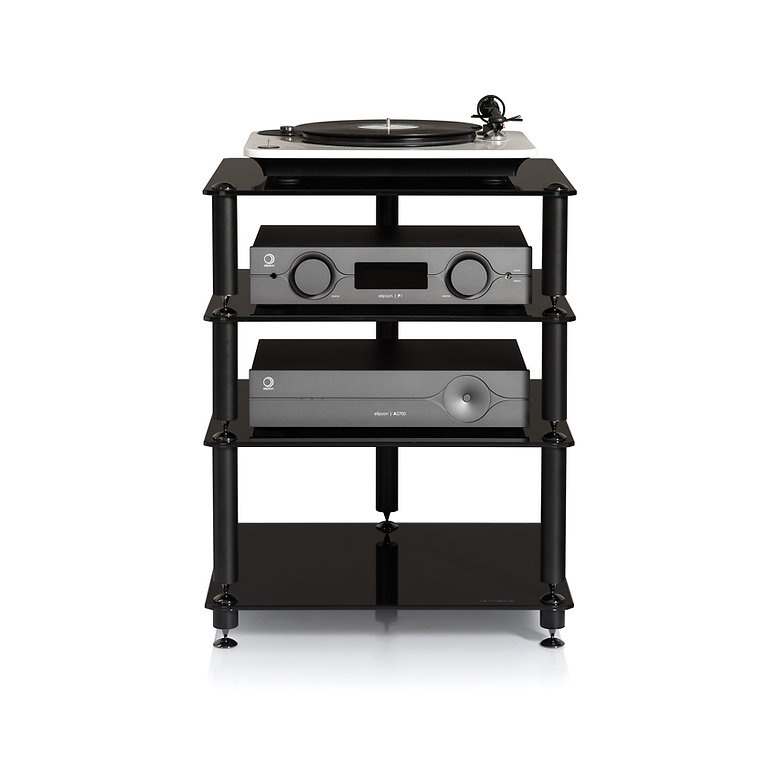 Norstone Bergen 2 mattschwarz, HiFi-Rack