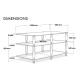 Norstone Bergen AV 2, mattschwarz TV-/Media-Rack Norstone Bergen AV 2, mattschwarz TV-/Media-Rack