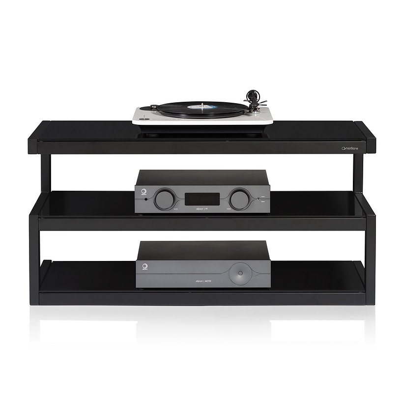 Norstone Esse AV Media-Rack, Satin-Schwarz