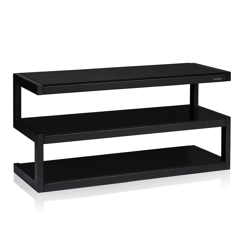 Norstone Esse AV Media-Rack, Satin-Schwarz