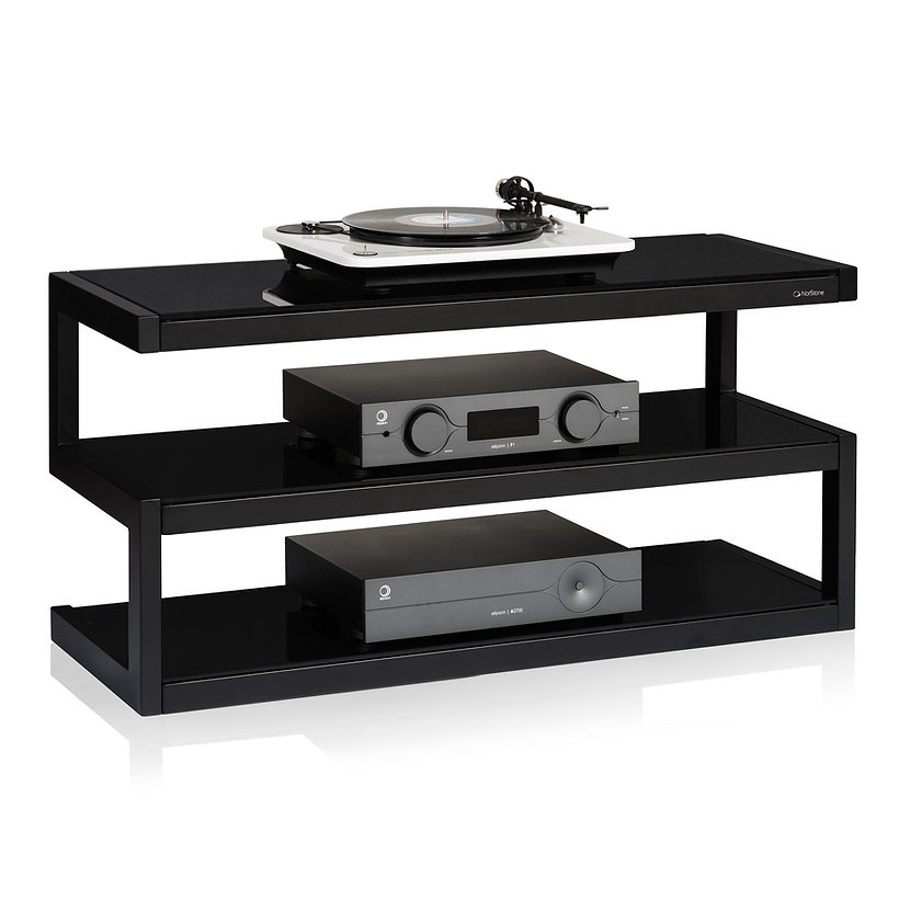 Norstone Esse AV Media-Rack, Satin-Schwarz
