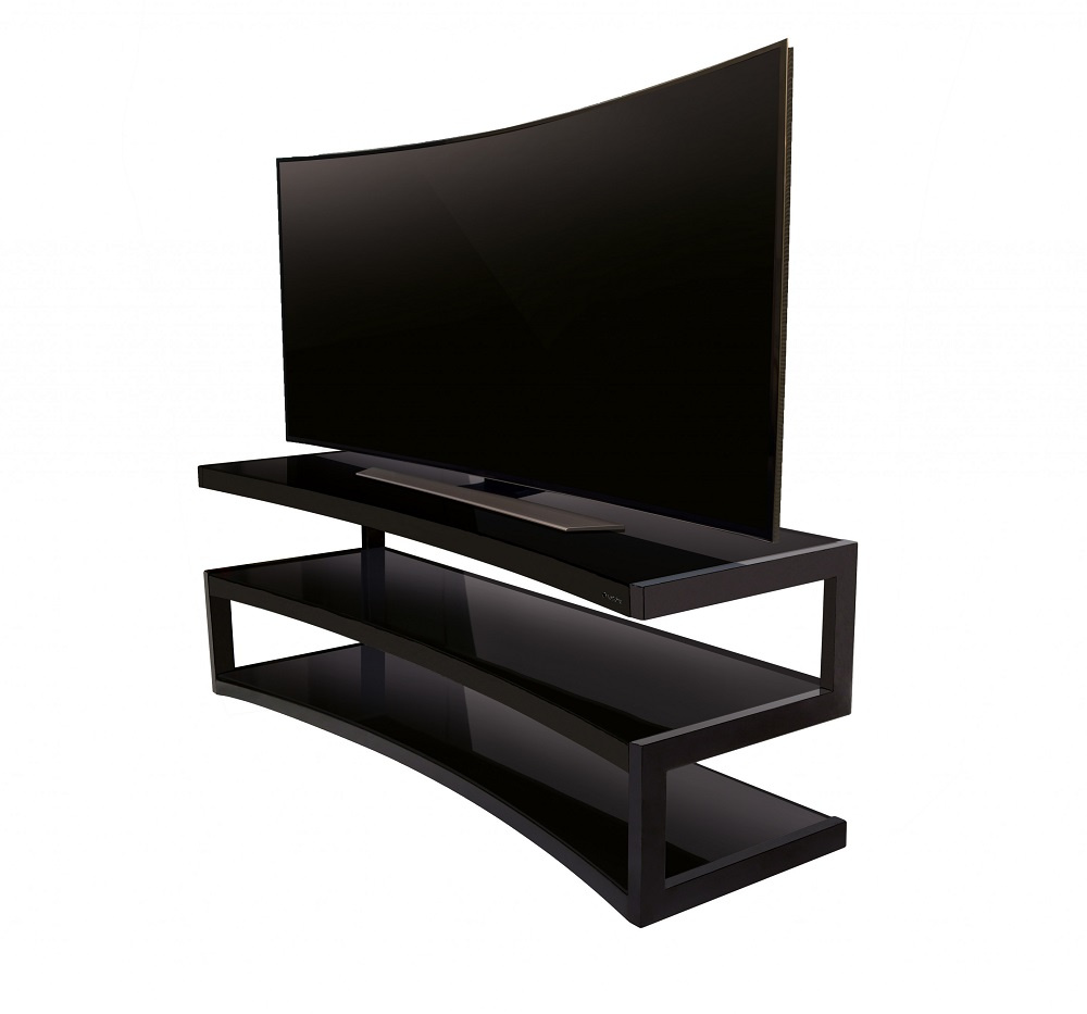 Norstone Esse Curve, Media-Rack satin schwarz