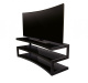 Norstone Esse Curve, Media-Rack satin schwarz Norstone Esse Curve, Media-Rack satin schwarz