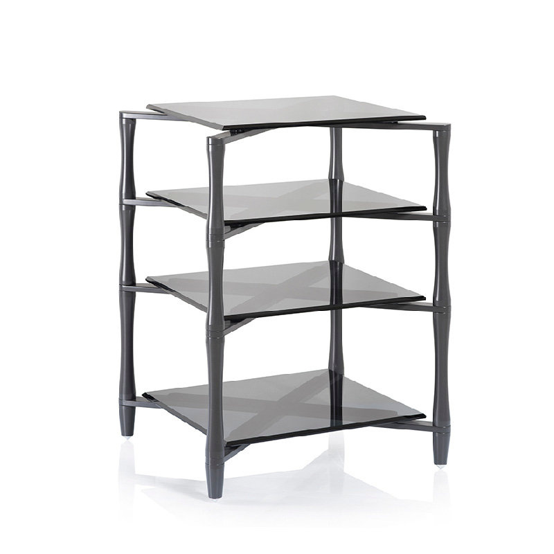 Norstone Slender Hifi elegantes HiFi-Möbel, Gunmetal Grey