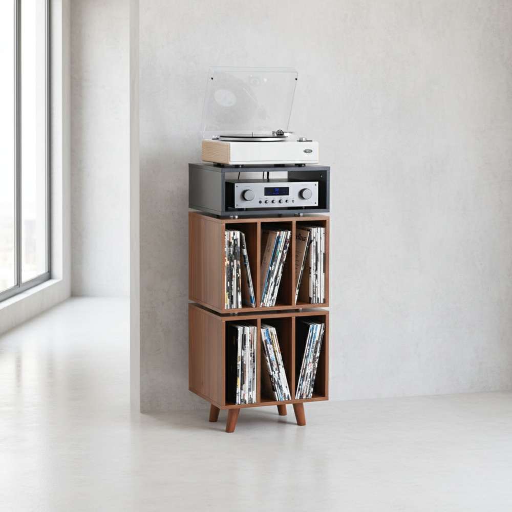 Norstone Stockholm 1100, schwarz/Nussbaum