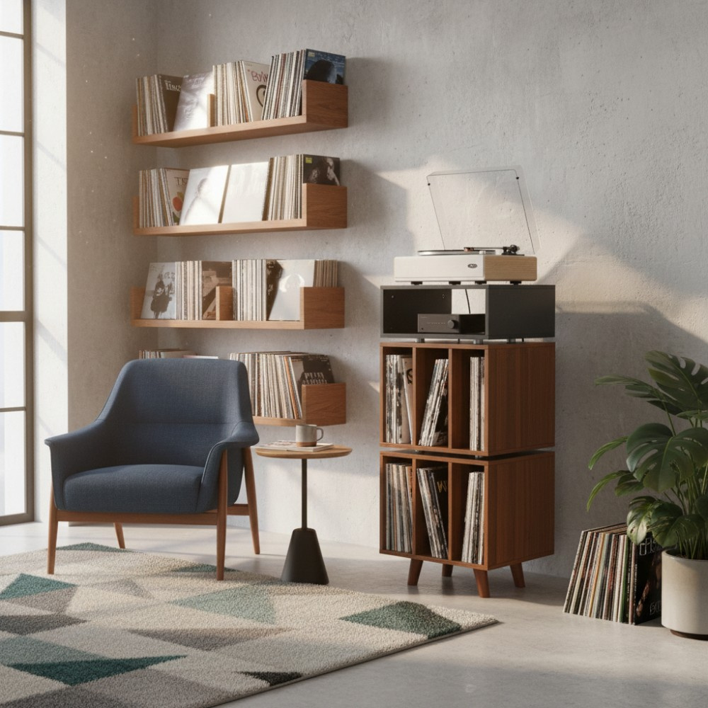 Norstone Stockholm 1100, schwarz/Nussbaum