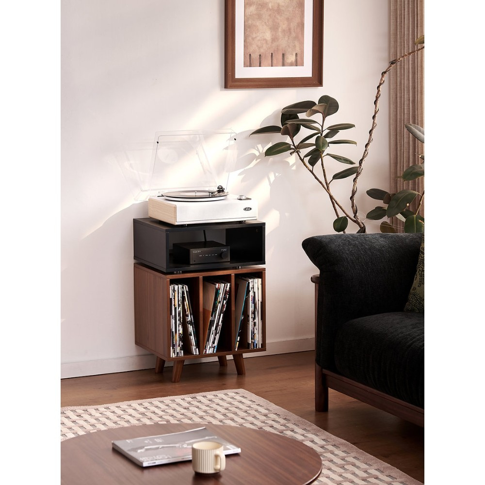 Norstone Stockholm 700, schwarz/Nussbaum