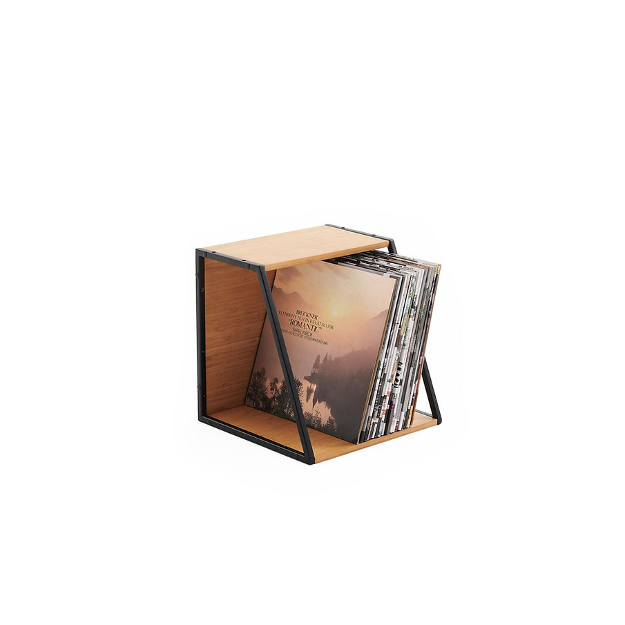 NorStone Vinyl LP Case, Bambus/schwarz