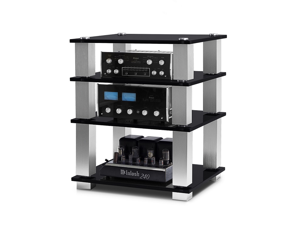 Norstone Square HiFi, Rack mit vier Ebenen