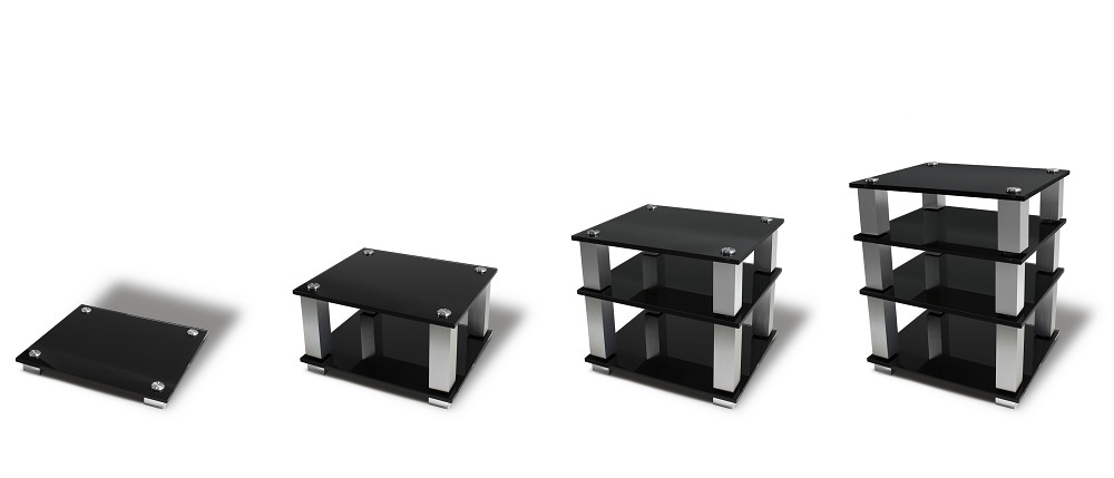 Norstone Square HiFi, Rack mit vier Ebenen