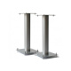 Norstone Stylum 1, Lautsprecherständer mattes Silber, 50 cm hoch Norstone Stylum 1, Lautsprecherständer mattes Silber, 50 cm hoch