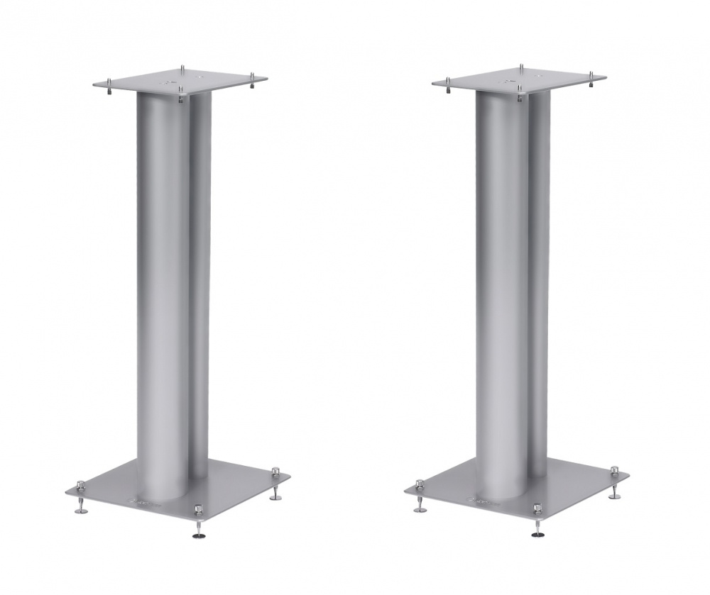 Norstone Stylum 2, Lautsprecherständer mattes Silber, 60 cm hoch