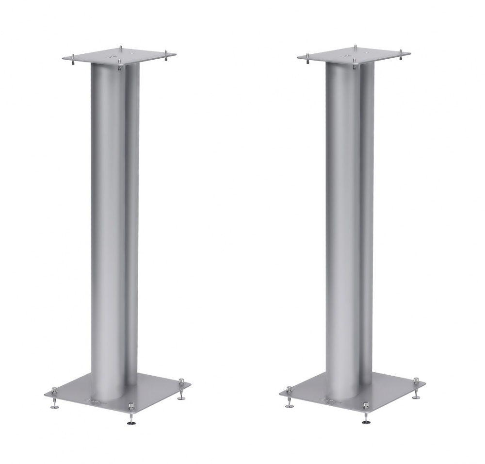 Norstone Stylum 3, Lautsprecherständer mattes Silber, 80 cm hoch