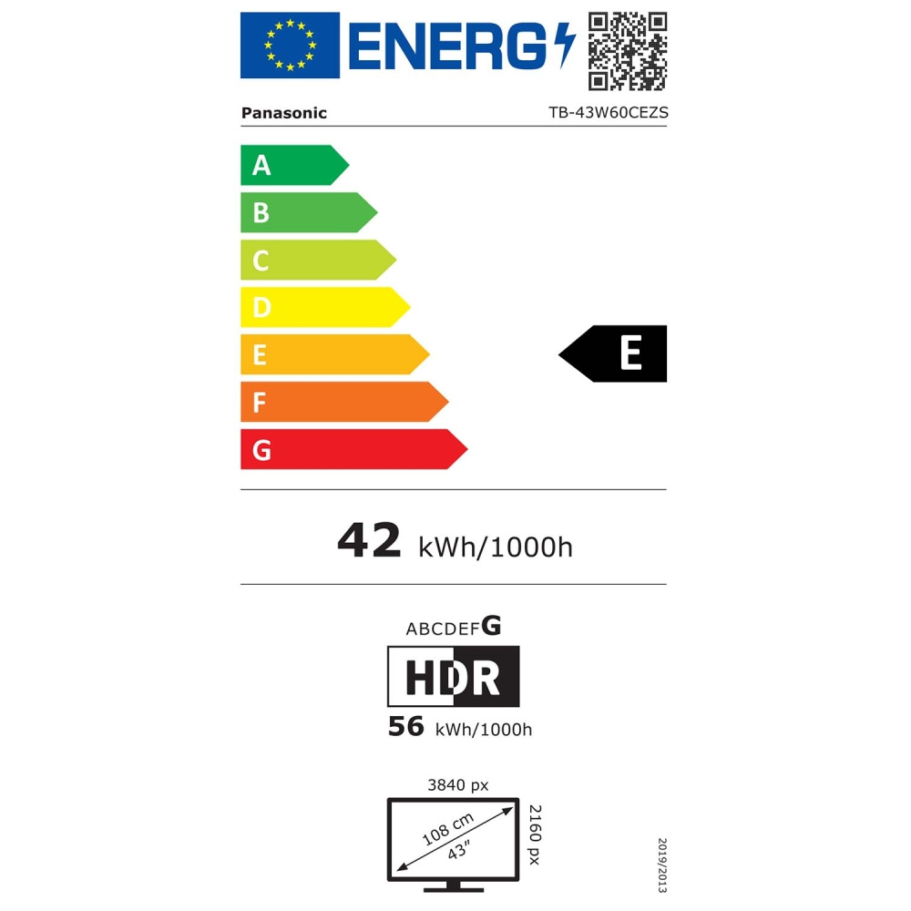 Panasonic TB-43W60CEZS, 43-Zoll-4K-LED-Fernseher mit TiVo