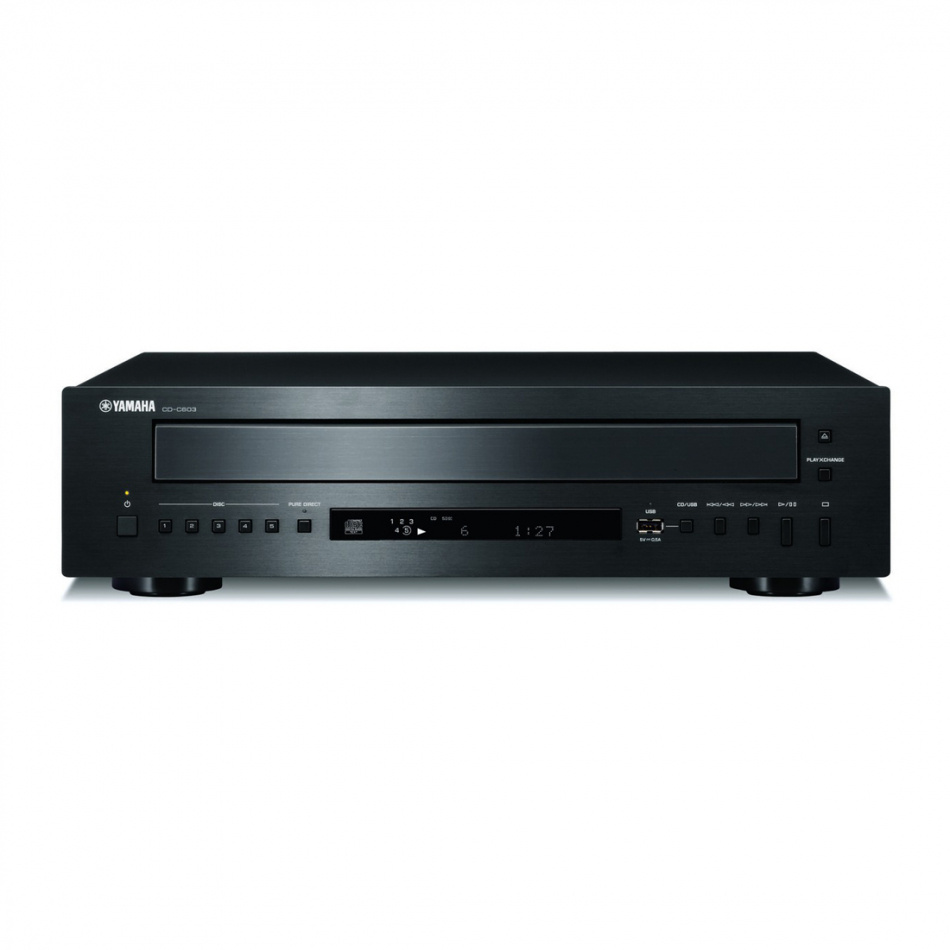 Yamaha CD-C603 CD-Wechsler mit Platz für fünf CDs, schwarz