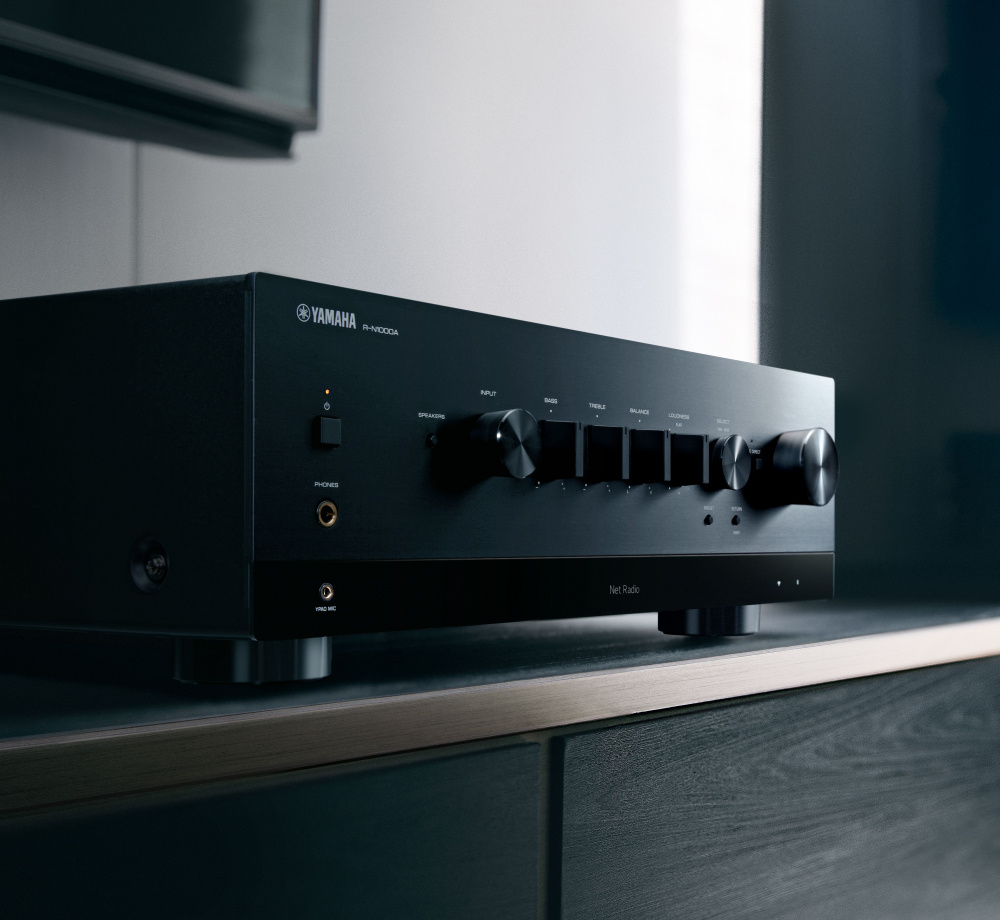Yamaha R-N1000A klangstarker Stereo-Verstärker mit HDMI ARC, schwarz