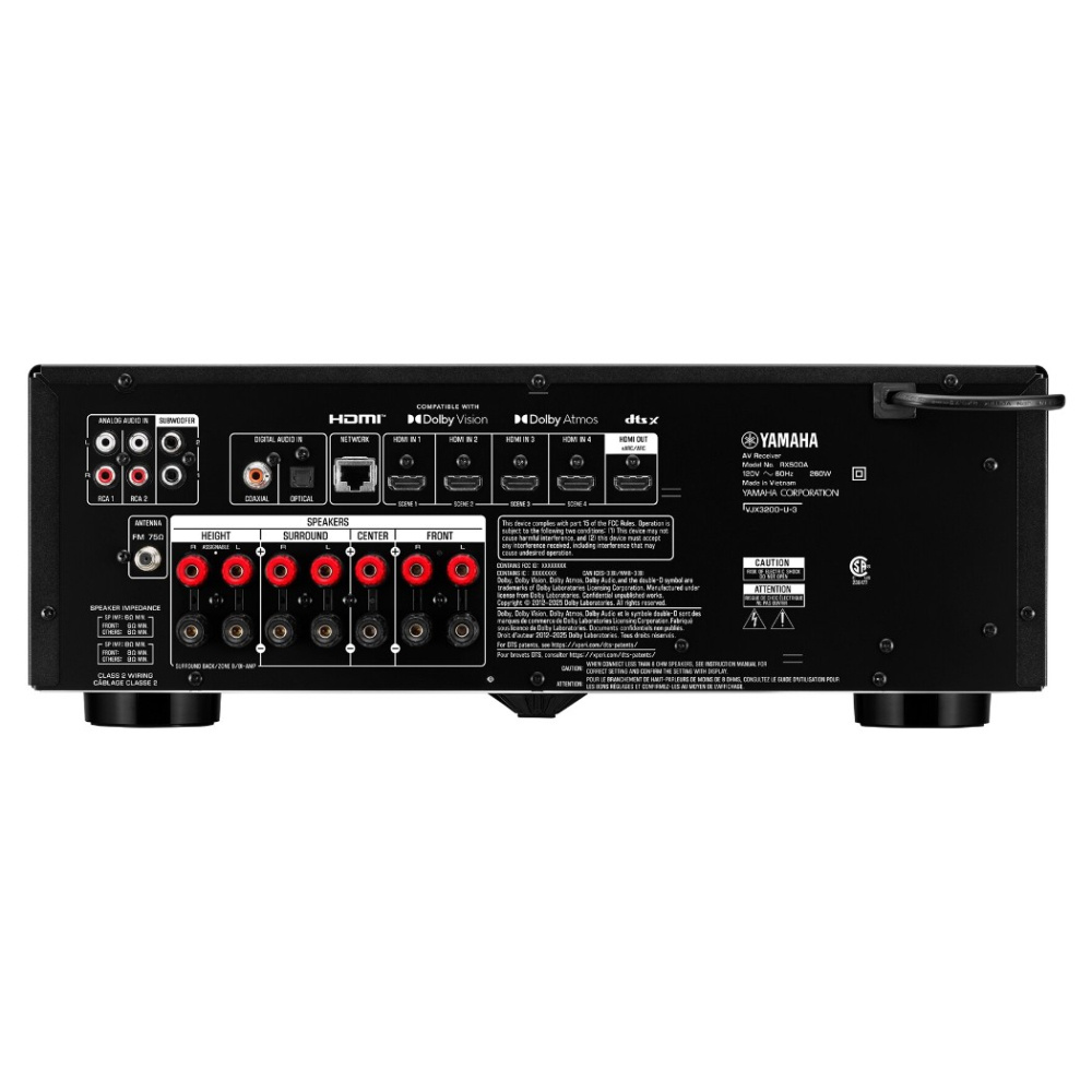 Yamaha RX500A Heimkino-Receiver, schwarz