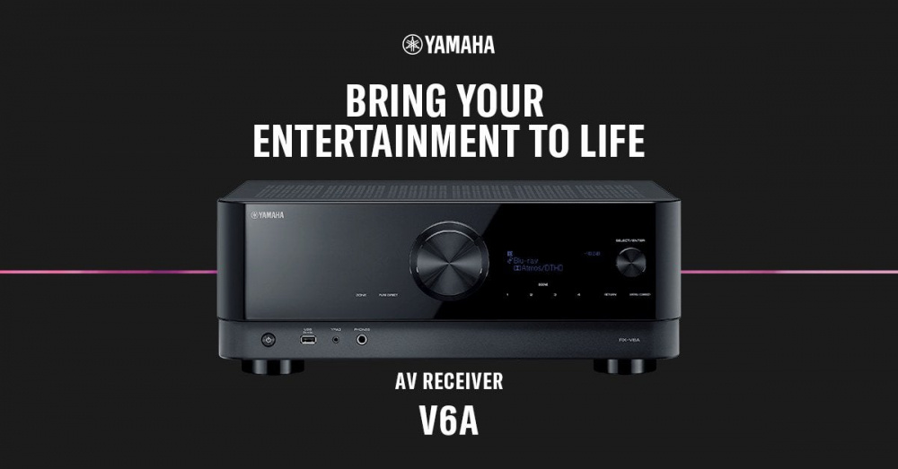 Yamaha RX-V6A Heimkino-Receiver, schwarz