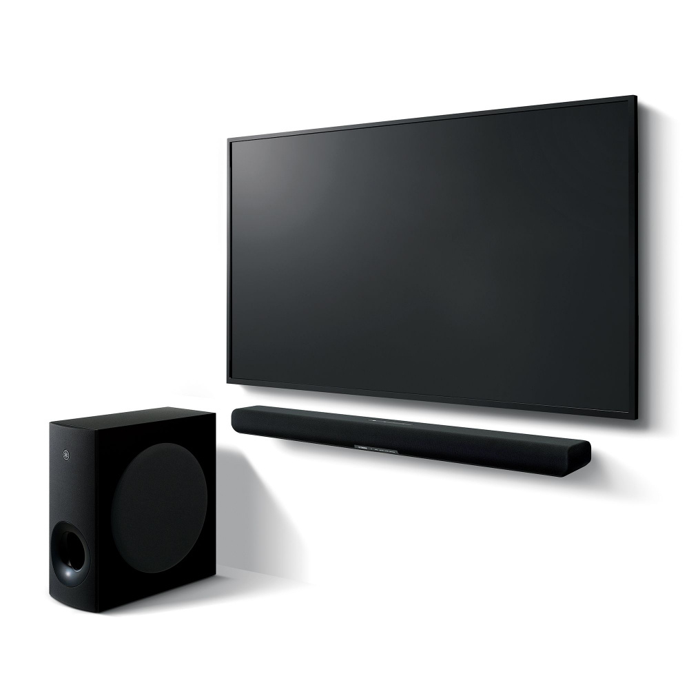 Yamaha SR-B40A Dolby-Atmos-Soundbar mit kabellosem Subwoofer, schwarz