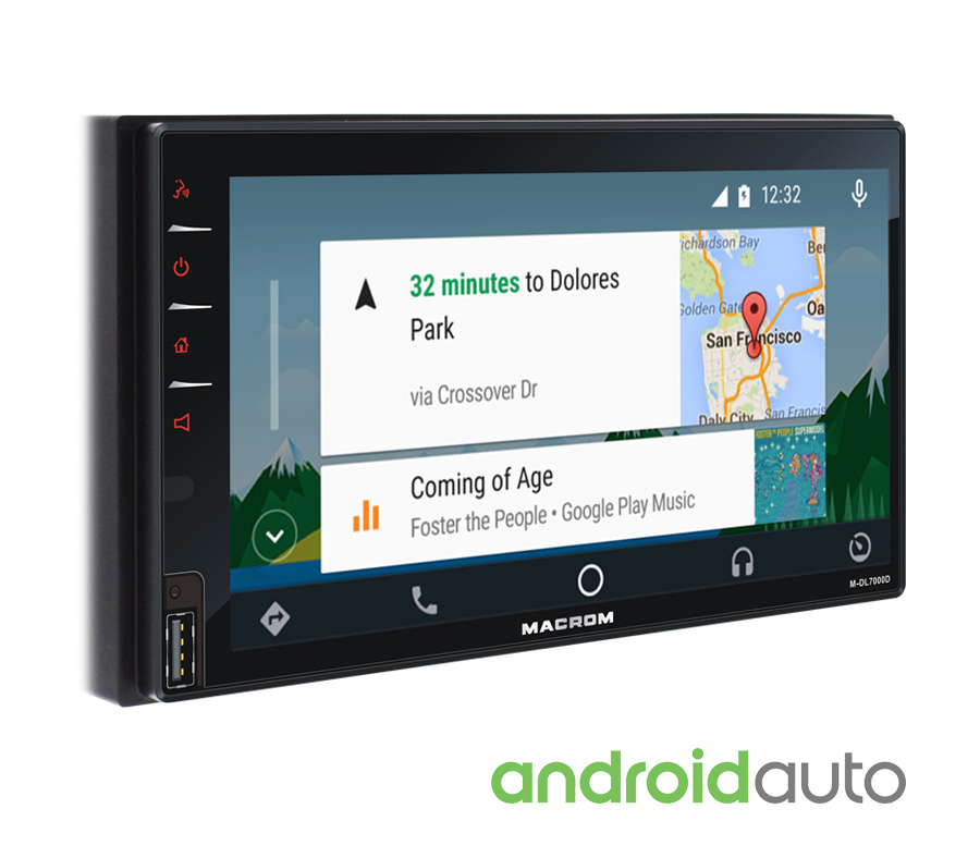 Macrom M-DL7000D Autoradio mit CarPlay, Android Auto, DAB+ und Bluetooth