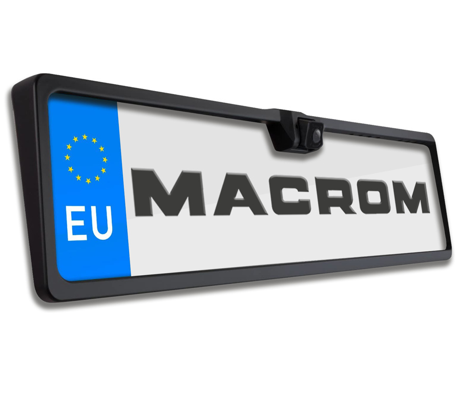 Macrom Rückfahrkamera mit Nummernschildhalter
