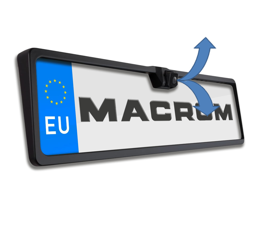 Macrom Rückfahrkamera mit Nummernschildhalter