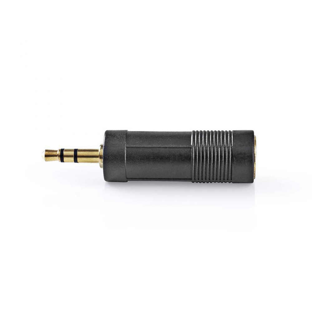 Nedis Stereo-Adapter, 3,5-mm-Stecker auf 6,35-mm-Buchse