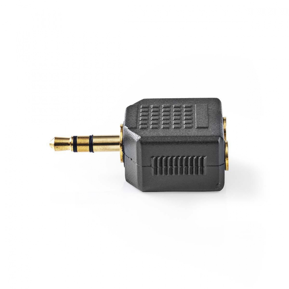 Nedis Stereo-Adapter 1x 3,5-mm-Stecker auf 2x 3,5-mm-Buchse