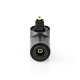 Nedis TosLink-Winkeladapter, Stecker–Buchse, 90° Nedis TosLink-Winkeladapter, Stecker–Buchse, 90°
