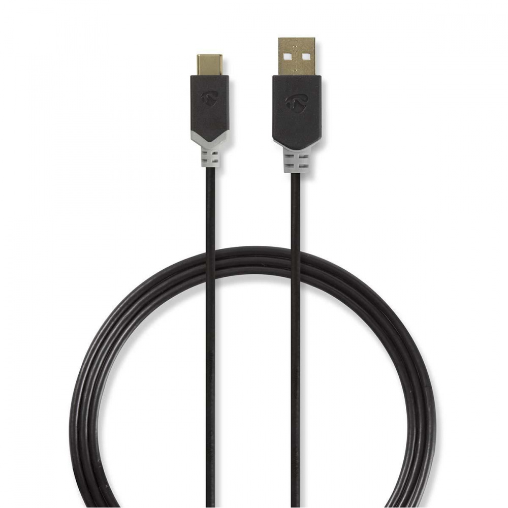 Nedis USB 2.0 USB-A-Stecker auf USB-C-Stecker, 1 m