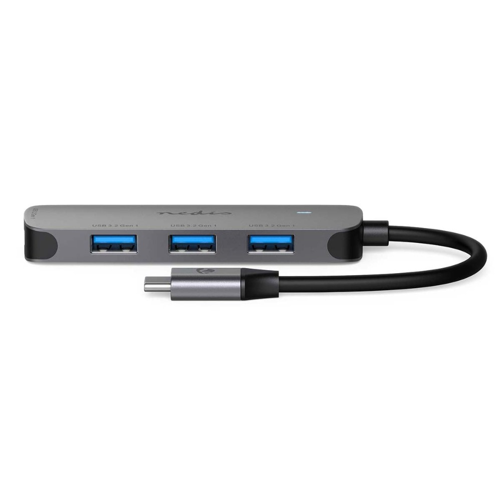 Nedis USB-C-Hub, 4 USB-A-Anschlüsse, 5 Gbit/s
