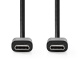 NEDIS CCGL60700 USB-C-2.0-Kabel, schwarz, 1 Meter NEDIS CCGL60700 USB-C-2.0-Kabel, schwarz, 1 Meter