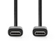 NEDIS CCGL60700 USB-C-2.0-Kabel, schwarz, 2 Meter NEDIS CCGL60700 USB-C-2.0-Kabel, schwarz, 2 Meter