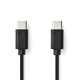 NEDIS CCGL60700 USB-C-2.0-Kabel, schwarz, 2 Meter NEDIS CCGL60700 USB-C-2.0-Kabel, schwarz, 2 Meter