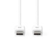NEDIS 176CCGL60700WT10 USB-C-Kabel, weiß, 1 Meter NEDIS 176CCGL60700WT10 USB-C-Kabel, weiß, 1 Meter