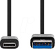 NEDIS CCGW61600BK10 USB-A-auf-USB-C-Kabel, schwarz, 1 Meter NEDIS CCGW61600BK10 USB-A-auf-USB-C-Kabel, schwarz, 1 Meter
