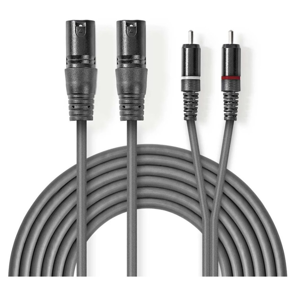 Nedis XLR-Kabel, XLR-Stecker - RCA-Stecker
