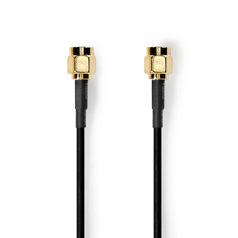 Nedis SMA-Antennenkabel Stecker-Stecker, 2 Meter, schwarz