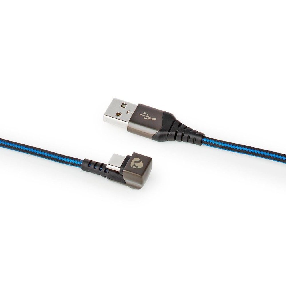 Nedis USB-A-auf-USB-C-Kabel, 180°-Stecker, 1 Meter