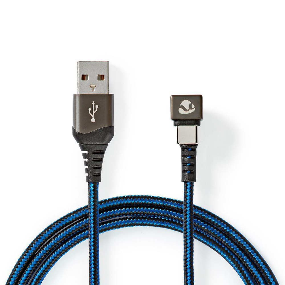 Nedis USB-A-auf-USB-C-Kabel, 180°-Stecker, 2 Meter