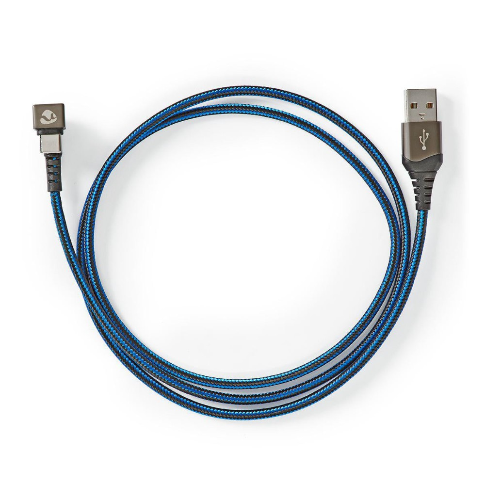 Nedis USB-A-auf-USB-C-Kabel, 180°-Stecker, 2 Meter