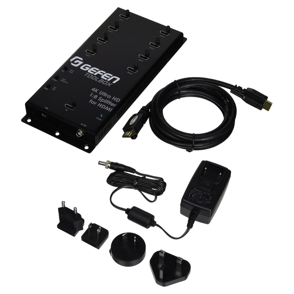 Gefen 1-zu-8-HDMI-Splitter mit HDMI-2.0-4K-Unterstützung, HDCP und 3D