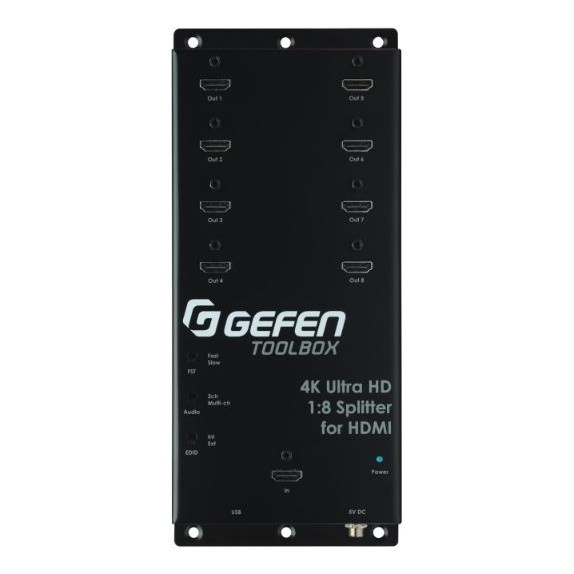 Gefen 1-zu-8-HDMI-Splitter mit HDMI-2.0-4K-Unterstützung, HDCP und 3D