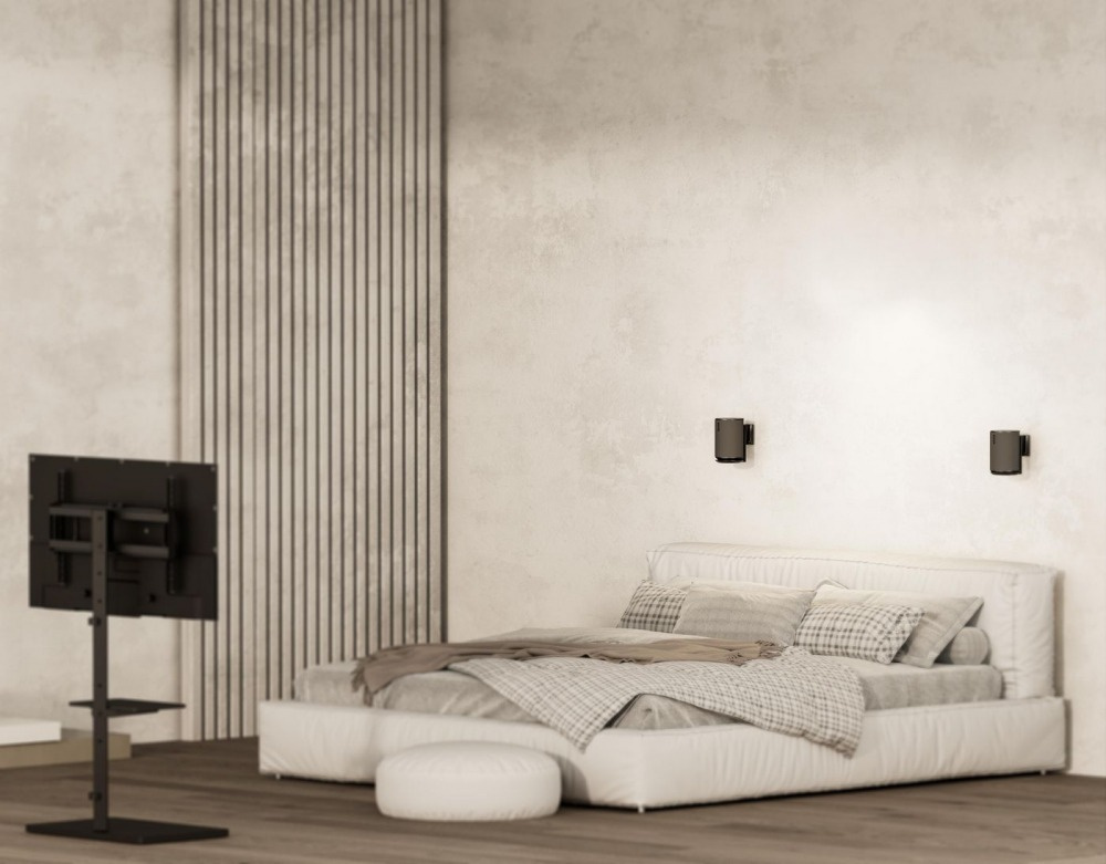 Schwarze Wandhalterung für Sonos Era 100