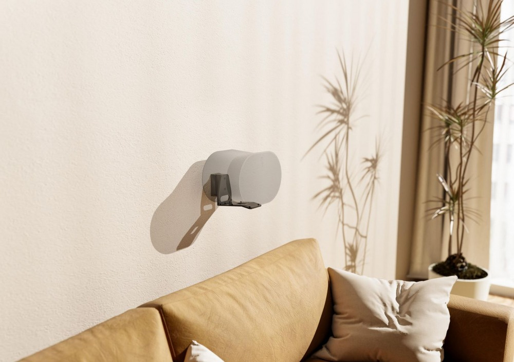 Schwarze Wandhalterung für Sonos Era 300
